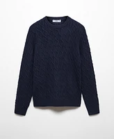 Mango Men's Braided Knitted Sweater