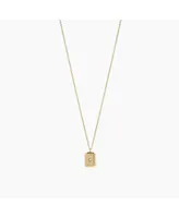 Sol Rectangular Pendant Necklace