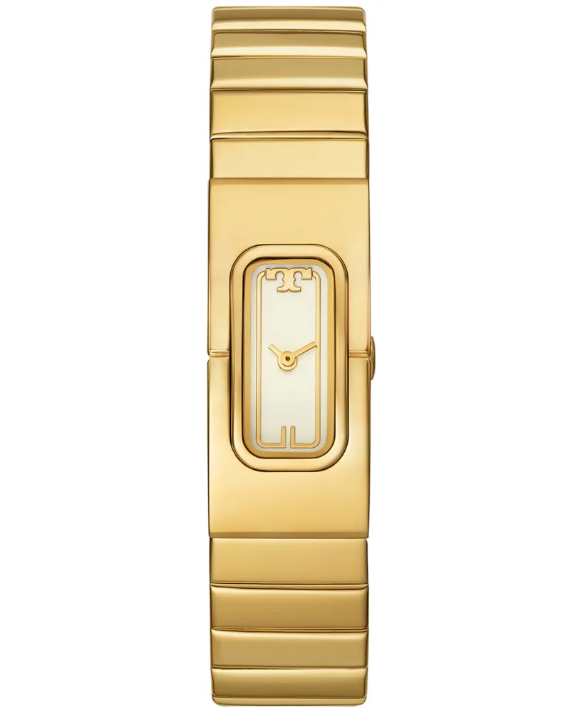 Tory Burch Women's The T Watch Gold-Tone Stainless Steel Bracelet Watch 18mm