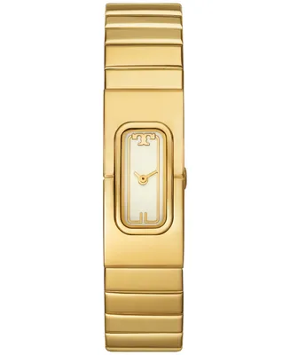 Tory Burch Women's The T Watch Gold-Tone Stainless Steel Bracelet Watch 18mm