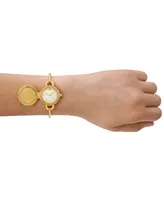Tory Burch Women's The Miller Gold-Tone Stainless Steel Bangle Bracelet Watch 27mm Gift Set