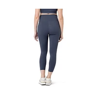 Ripe Maternity Tempo Active Crop Legging Blue Steel