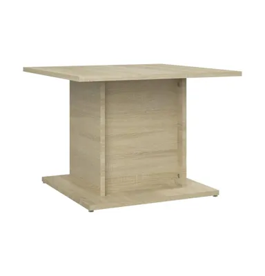 Coffee Table Sonoma Oak 21.9"x21.9"x15.7" Engineered Wood