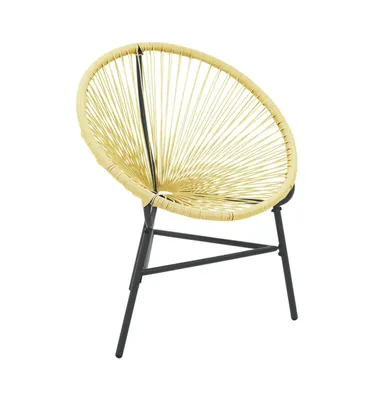 Patio Acapulco Chair Poly Rattan Beige