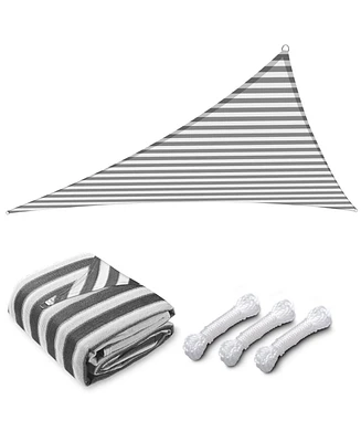 Yescom 16 Ft 97% Uv Block Triangle Sun Shade Sail Canopy Outdoor Patio Awning Yard