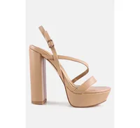 Women's Slegs High Block Heel Platform Sandals