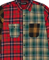 Reason Men's Split Flannel Long Sleeves Shirt