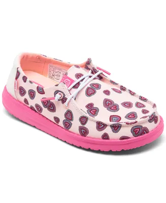 Hey Dude Little Girls Wendy Hearts Casual Moccasin Sneakers from Finish Line