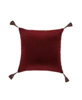 Five Queens Court Bordeaux Embellished Decorative Pillow, 18" x 18"