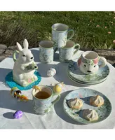 Certified International Easter Morning Figural Bunny Teapot