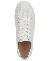 On 34th Women's Lusille Woven Lace-Up Sneakers, Created for Macy's