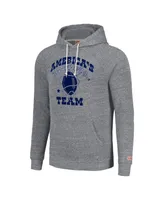 Men's and Women's Homage Gray Dallas Cowboys Hyperlocal Raglan Pullover Hoodie