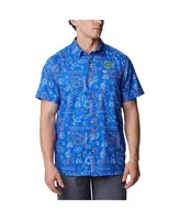 Men's Columbia Royal Florida Gators Super Slack Tide Omni-Wick Button-Up Shirt