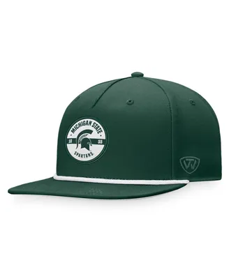 Men's Top of the World Green Michigan State Spartans Bank Hat