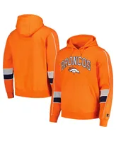 Men's Starter Orange Denver Broncos Captain Pullover Hoodie