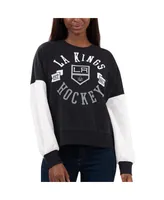 Women's G-iii 4Her by Carl Banks Black Los Angeles Kings Team Pride Pullover Sweatshirt