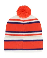 Youth Boys '47 Brand White Clemson Tigers Stripling Cuffed Knit Hat with Pom