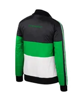 Women's The Wild Collective Green Oregon Ducks Color-Block Puffer Full-Zip Jacket