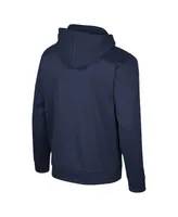 Men's Colosseum Navy Illinois Fighting Illini Quarter-Zip Hoodie