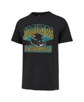 Men's '47 Brand Black Distressed Jacksonville Jaguars Amplify Franklin T-shirt