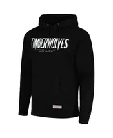 Men's Mitchell & Ness Black Minnesota Timberwolves Statement Pullover Hoodie