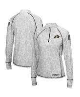 Women's Colosseum Camo Colorado Buffaloes Oht Military-Inspired Appreciation Officer Arctic Lightweight Quarter-Zip Top