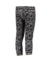 Big Girls ZooZatz Black, Gold Purdue Boilermakers Stacked Mascot Leggings