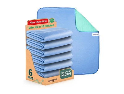 Pack of 4 Washable Underpads - 34" x 36" - Medium