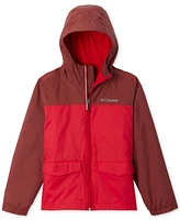 Columbia Big Boys Rain-Zilla Fleece-Lined Full-Zip Hooded Rain Jacket