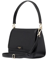 Kate Spade New York Hudson Pebbled Leather Flap Small Shoulder Bag