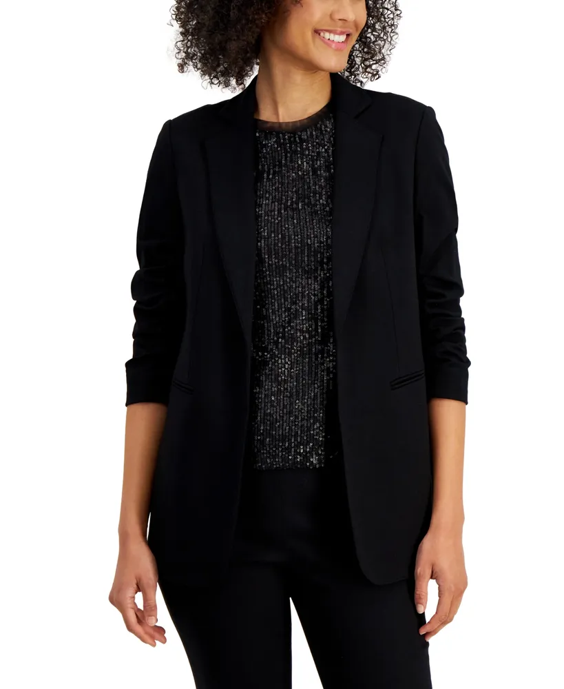 Anne Klein Women's Compression Notched Collar Blazer