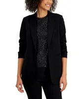 Anne Klein Women's Scrunch-Sleeve Open Blazer