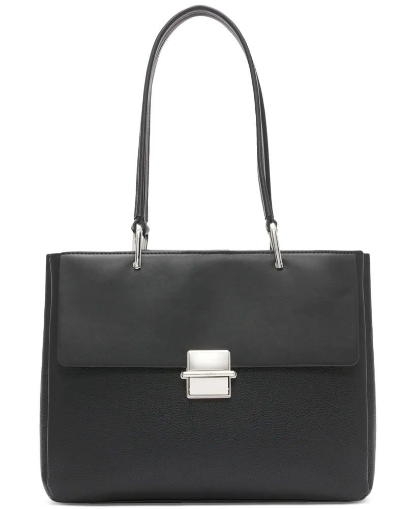 Calvin Klein Clove Push-Lock Triple Compartment Tote Bag