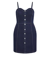 City Chic Women's Ashlynn Mini Denim Dress