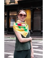 Jessie Zhao New York Double Sided Silk Scarf of The Harvest