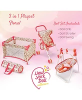 The New York Doll Collection 3-1 Baby Furniture Set