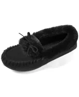 Rock Dove Women's Naomi Faux Fur Moccasin Slipper