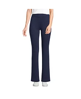 Lands' End Women's High Rise Serious Sweats Fleece Lined Pocket Bootcut Pants