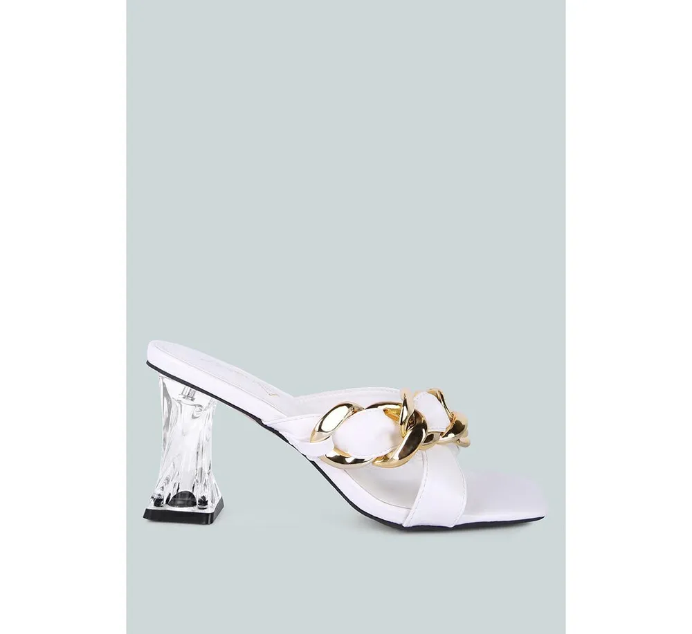Women's Wandy Link Chain Embellished Sandals
