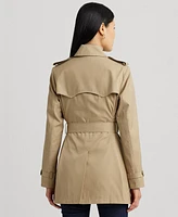 Lauren Ralph Women's Double-Breasted Short Trench Coat