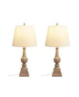 Martha Stewart Provencal 29" H Resin Table Lamp, Set of 2