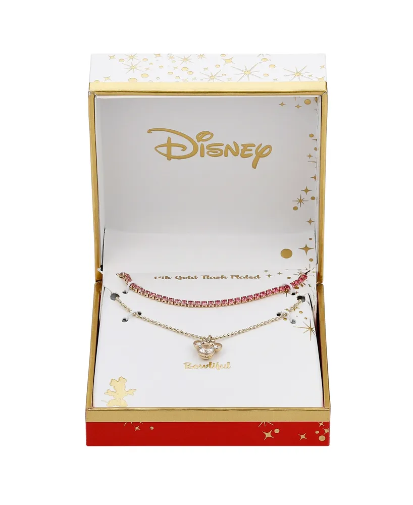 Disney Crystal Minnie Mouse Layered Necklace