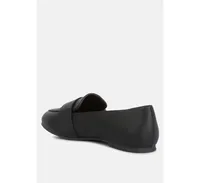 London Rag Women saskia pin buckle detail loafers