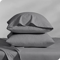 Bare Home Organic Cotton Percale Pillowcase Set King