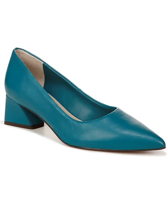 Franco Sarto Racer-Pump Pointed Toe Block Heel Pumps