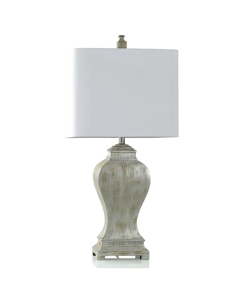 33.5" Carme Metallic Brushed Table Lamp