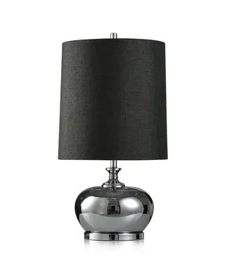 31.75" Plummit Smoked Glass Table Lamp with Cylinder Shade