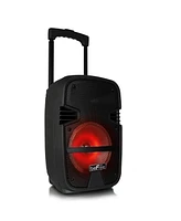 Be Free Sound 8 Inch 400 Watt Bluetooth Portable Party Pa Speaker System with Illuminating Lights