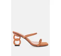 Women's Downtown Double Strap Fantasy Heel Sandals