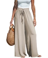 Cupshe Women's Summer Lovin Drawstring Wide-Leg Pants